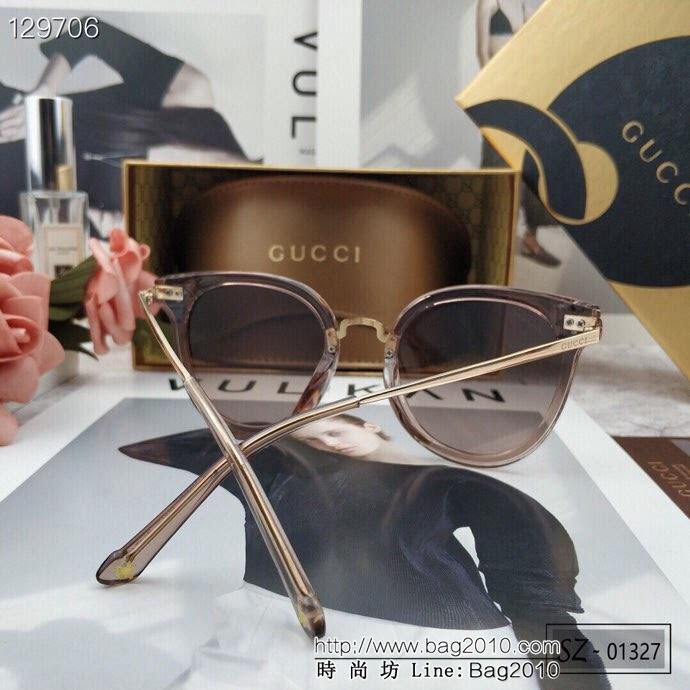 GUCCI古馳 2019新款 古奇小蜜蜂爆款太陽鏡 遮擋有害光線防輻射 出行旅遊搭配衣服必備品 01327  lly1568